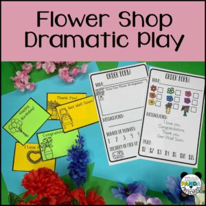 Flower Shop Dramatic Play Printables in ENGLISH