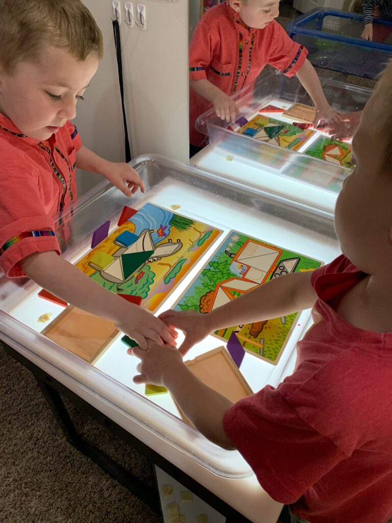 Our New Light Table!  Little Pandas Playschool
