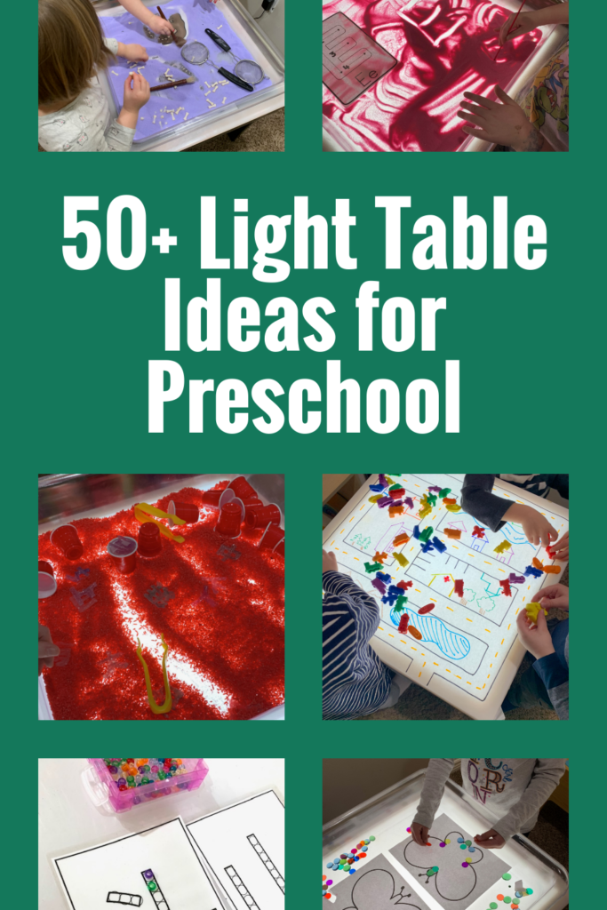 Light Table Sensory Play Materials - Complete Set at Lakeshore