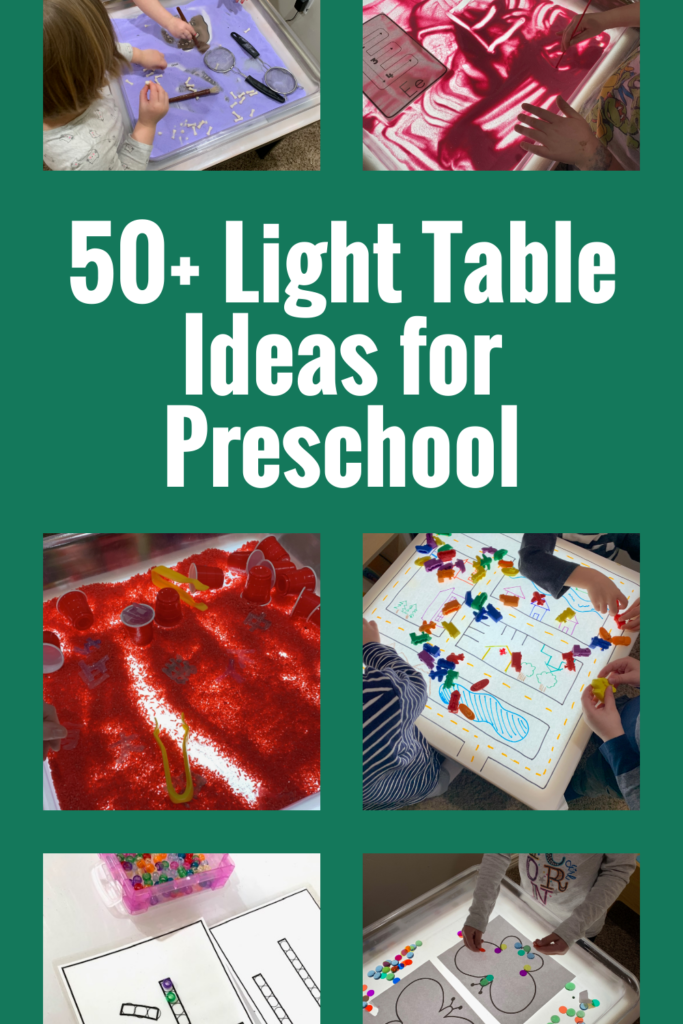 Benefits of Light Tables in Preschool and Kindergarten